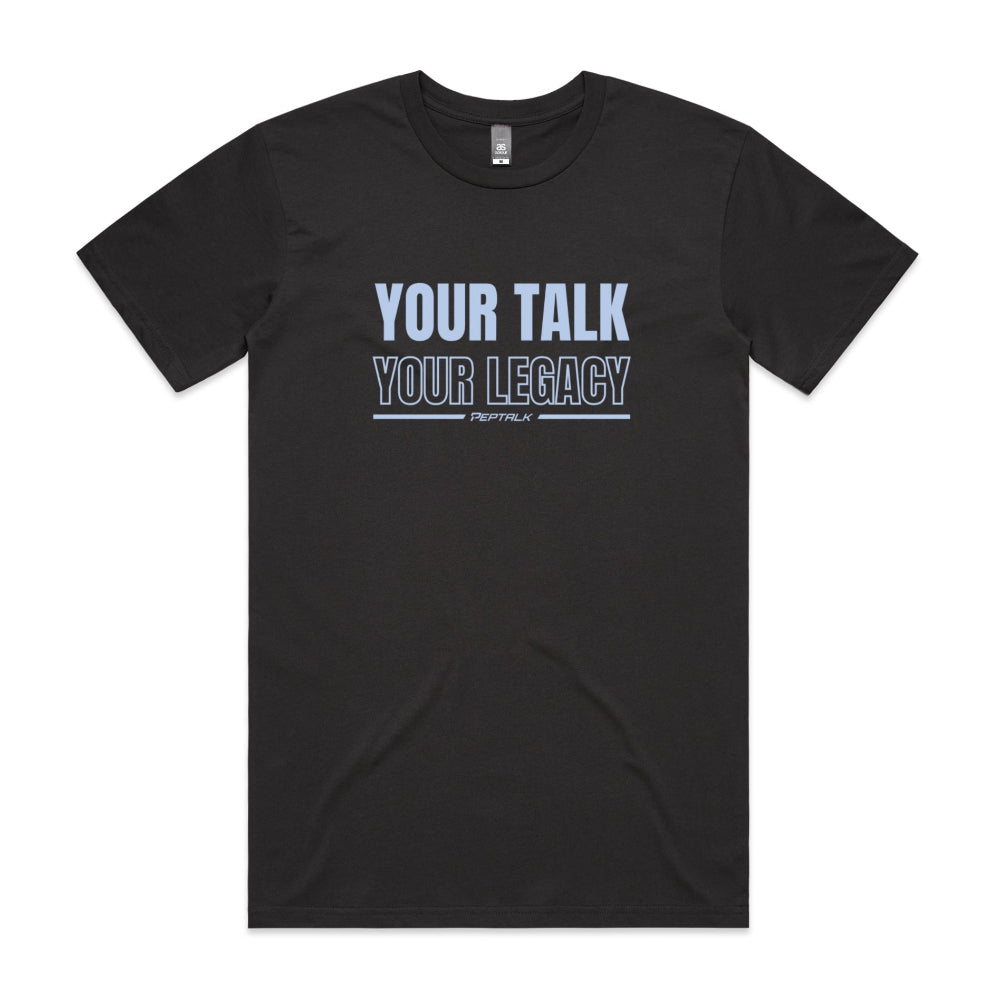 Coal men's shirt with Your Talk Your Legacy design