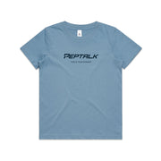 Carolina blue kid's shirt with PepTalk logo and "This Is Your Moment" design on white background